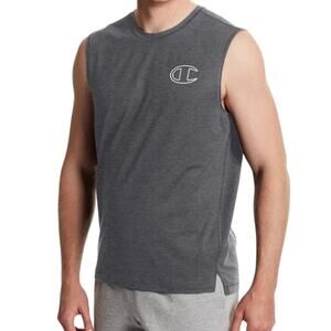 Champion Men’s Sleeveless Moisture Wicking Muscle Active Shirt Gray Size S